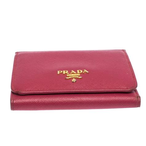 Prada Leather Trifold Wallet 